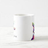 Farbenfrohe Ziege Pop Art Personalisiert Kaffee Ta Kaffeetasse (Mittel)