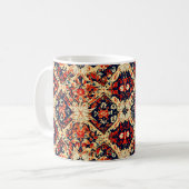 Farbenfrohe Ziermuster Kaffeetasse (Vorderseite Links)