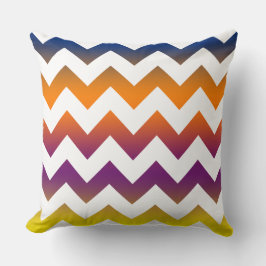 Farbenfrohe Zig Zag Streifenkissen Kissen