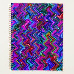Farbenfrohe Zigzag #1 - Planer