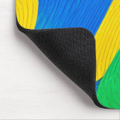 Farbenfrohe Zigzag Formen Mousepad (Ecke)
