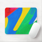 Farbenfrohe Zigzag Formen Mousepad (Mit Mouse)