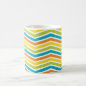 Farbenfrohe ZigZag Lines Kaffeetasse (Mittel)