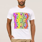 Farbenfrohe Zigzag Lines Mens T - Shirt (Vorderseite)