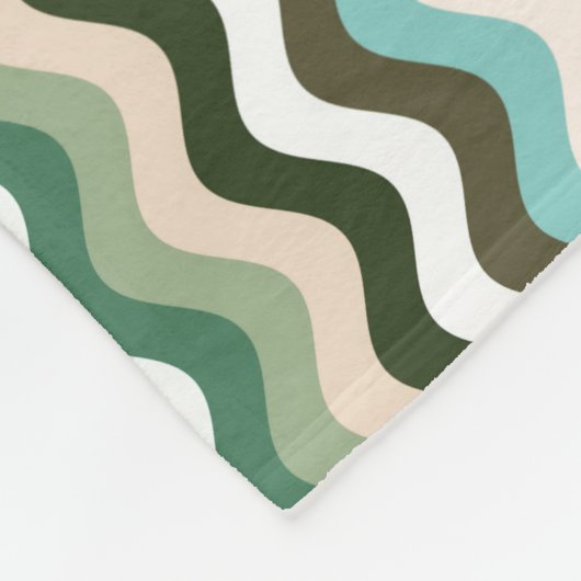 Farbenfrohe Zigzag mehrfarbiges Muster Fleecedecke (Ecke)