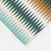 Farbenfrohe Zigzag mehrfarbiges Muster Fleecedecke (Ecke)