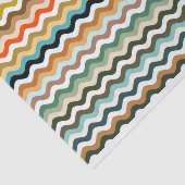 Farbenfrohe Zigzag mehrfarbiges Musterteppichpapie Seidenpapier (Ausschnitt)