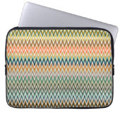 Farbenfrohe Zigzag Multicolor Muster Laptopschutzhülle (Vorderseite)