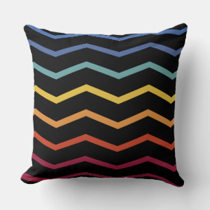 Farbenfrohe Zigzag Muster Kissen