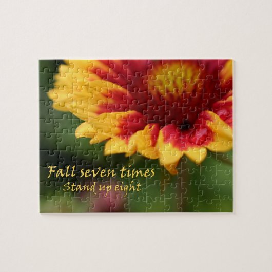 Farbenfrohe Zinnia-Blume-Puzzle Puzzle (Horizontal)