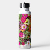 Farbenfrohe Zinnia Garden Trinkflasche (Links)