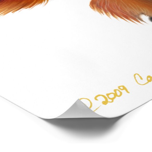 Farbenfrohe Zirkuspferde Poster (Ecke)