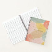 Farbenfrohe Zitate Abstrakte Formen Spiralnotebook Notizblock (Innenseite)