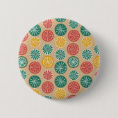 Farbenfrohe Zitronen Button (Vorderseite)