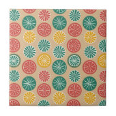 Farbenfrohe Zitronen Fliese (Vorderseite)