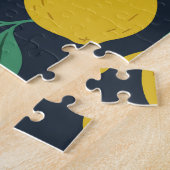 Farbenfrohe Zitronen: Handgezogene Dynamik. Puzzle (Seite)