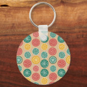 Farbenfrohe Zitronen Schlüsselanhänger (Vorderseite)