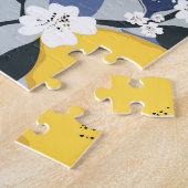 Farbenfrohe Zitronen: Zitrusblumenmuster Puzzle (Seite)