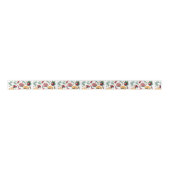 Farbenfrohe Zitrusfrüchte Weihnachtskekse Muster Satinband (Vorderseite)