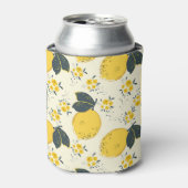 Farbenfrohe Zitrusfrüchte, Zitrone Blume. Dosenkühler (Kanne Vorderseite)