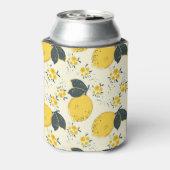 Farbenfrohe Zitrusfrüchte, Zitrone Blume. Dosenkühler (Kanne Rückseite)