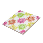 Farbenfrohe Zitrusscheiben Fliese (Seite)