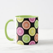 Farbenfrohe Zitrusscheiben Tasse (Links)