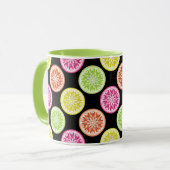 Farbenfrohe Zitrusscheiben Tasse (Vorderseite Links)