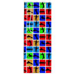 Farbenfrohe Zombies Muster Geschenktüte Für Weinflaschen