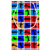 Farbenfrohe Zombies Muster Kleine Geschenktüte (Rückseite)