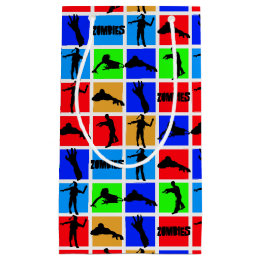 Farbenfrohe Zombies Muster Kleine Geschenktüte