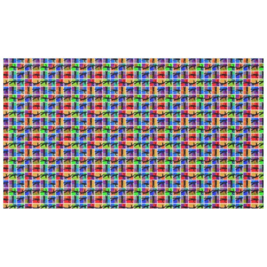 Farbenfrohe Zombies Muster Tischdecke (Vorderseite (Horizontal))