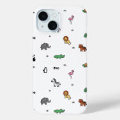 Farbenfrohe Zoo Animal Fun Case-Mate iPhone Hülle (Rückseite)