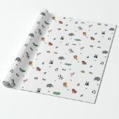 Farbenfrohe Zoo Animal Fun Geschenkpapier (Ungerollt)