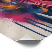 Farbenfrohe Zuckerhut Poster (Ecke)