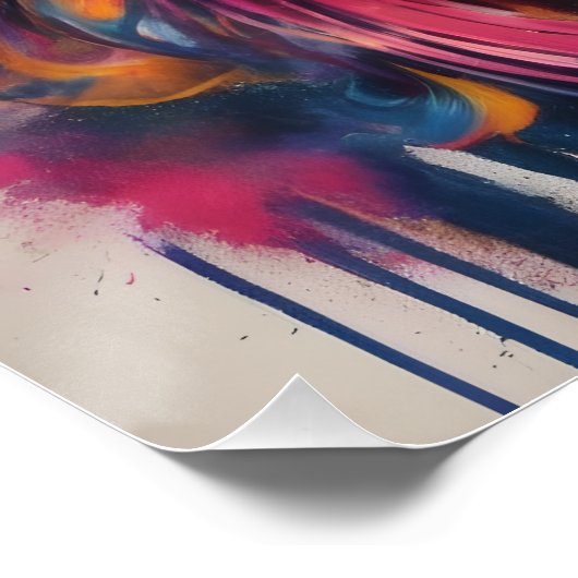 Farbenfrohe Zuckerhut Poster (Ecke)