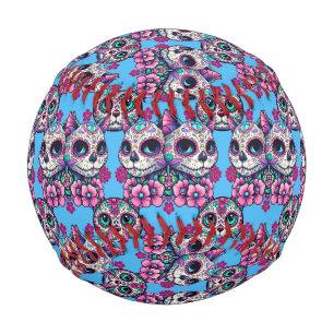 Farbenfrohe Zuckerkatze Muster Baseball
