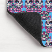 Farbenfrohe Zuckerkatze Muster Mousepad (Ecke)