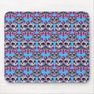 Farbenfrohe Zuckerkatze Muster Mousepad
