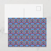 Farbenfrohe Zuckerkatze Muster Postkarte (Vorne/Hinten)