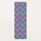 Farbenfrohe Zuckerkatze Muster Yogamatte (Vorderseite)
