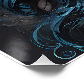 Farbenfrohe Zuckerkleidung Nr. 8 Glossy Poster (Ecke)