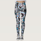 Farbenfrohe Zuckerkulptur Leggings (Vorderseite)