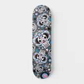 Farbenfrohe Zuckerkulptur Skateboard (Vorderseite)