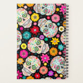 Farbenfrohe Zuckerkulse Fiesta auf dem Schwarzen M Planer (Rückseite)