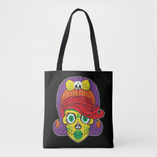 Farbenfrohe Zuckerkultur Kunst, Dichtung und Musik Tasche