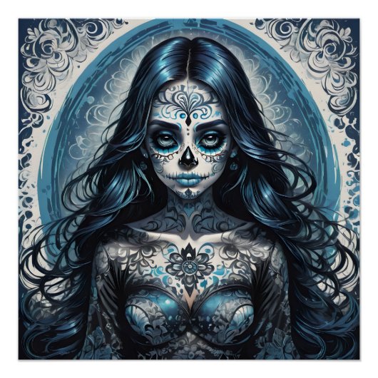 Farbenfrohe Zuckerkultur no 1b Glossy Poster (Vorderseite)