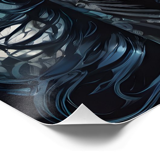 Farbenfrohe Zuckerkultur no 1b Glossy Poster (Ecke)