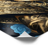 Farbenfrohe Zuckerkultur no 1D Glossy Poster (Ecke)