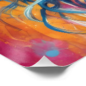 Farbenfrohe Zuckerkultur no c4 Glossy Poster (Ecke)